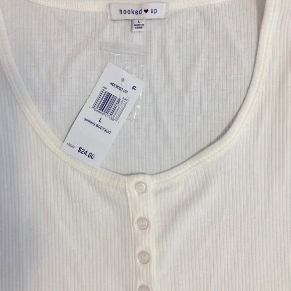 Hooked up NWT Tank style bodysuit size L - Picture 2 of 6